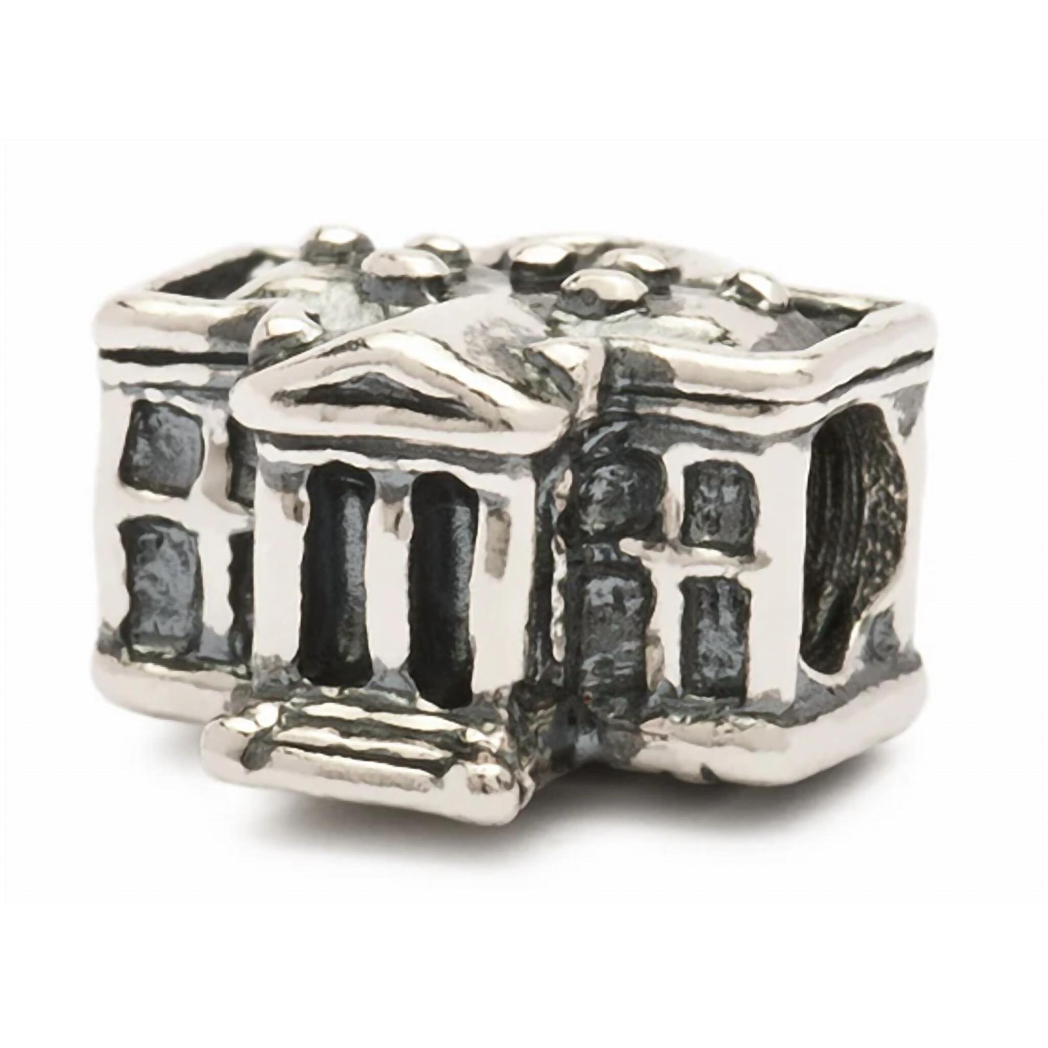 New Trollbeads White House Sterling Bead In Silver
